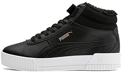 PUMA Carina Mid WTR Jr Kinder Sneaker Winterschuhe Schuhe gefüttert 309683 Schwarz