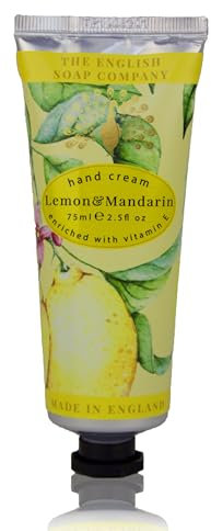 The English Soap Company Hand Cream, Citrus Hand Cream, Moisturising Hand Cream for Men and Women, Lemon and Mandarin Scent 75ml