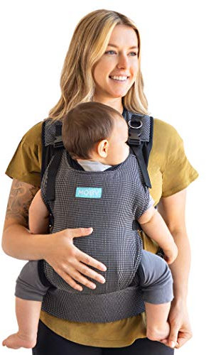 Moby Cloud Ultraleichte Hybrid-Tragetasche,Babytrage für Mütter, Väter und Betreuer,Neugeborene – Kleinkindertrage,Babyhalter, trägt Säuglinge bis zu 15 kg,leicht,maschinenwaschbar,hohe Taille