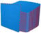 ComFy Mat Extra Thick (2cm) Foam Exercise Mats, Gym Flooring Mat, Interlocking Puzzle EVA Floor Tiles, Non slip Rubber Cushion For Home Workout Blue/Red 4 TILES (16 Square Feet)