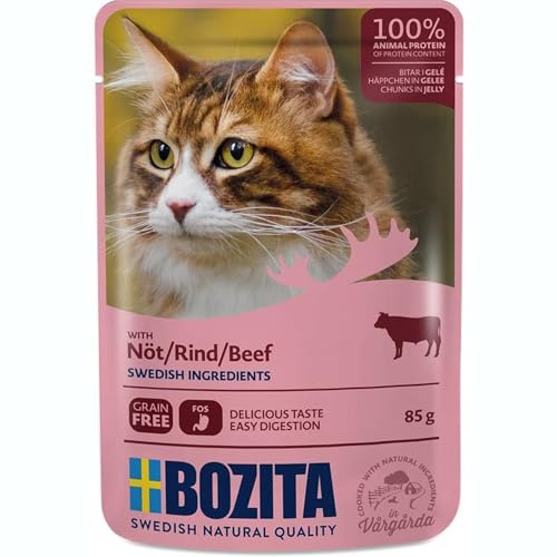 Bozita Häppchen in Gelee mit Rind | 12x 85g