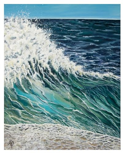 Ostsee Welle original Öl Gemälde Bild 40x50 cm