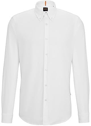 BOSS Herren Rickert Shirt, White100, M EU