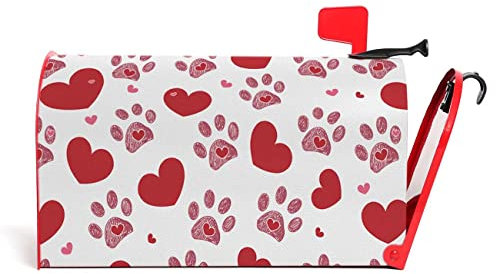 Numland Briefkasten-Abdeckung, Motiv: Liebe und Hunde, magnetisch, UV-Schutz, 100 % Polyester, Standardgröße: 45,7 x 53,3 cm, Oxford-Garten, Briefkasten-Abdeckung