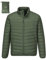 Outdoor Ventures Herren Steppjacke Leichte Warme Übergangsjacke Packbare Pufferjacke, Wasserbeständige Outdoorjacke für Outdoor Casual Armeegrün XL