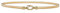 BlackButterfly Elastisch Dehnbar Metallic Kette Gürtel (Gold/Runde Verriegelung, L)