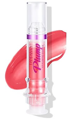 Plumping Lip Oil With Chili Extract - Clear Pink Instant Plumper Lip Gloss, Hydrating & Nourishing Tinted Lip Balm Liquid Lipstick for Day & Night Moisturizing Lips (04#)