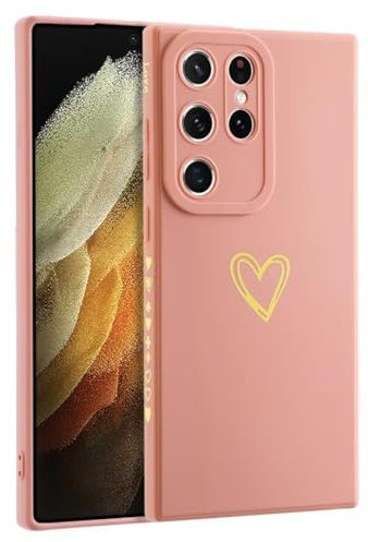 ATISIJIE Cover per Samsung Galaxy S23 Ultra Custodia, Soft-Touch, Antiurto, Antipolvere Copertura del Telefono Case per Samsung Galaxy S23 Ultra Rosa