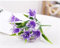 ZEYRU Simulierte Lilien-künstliche Blumen zur Dekoration, beständig gegen Verblassen, Pflanzen für Garten, Veranda, Schlafzimmer, Bürotisch, falsche Lilie, 1 Bündel