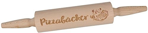 Spruchreif | Nudelholz mit Gravur | Teigroller aus Holz | Backen | Plätzchen | Teigausroller als Backzubehör | Backrolle aus Holz | Teigwalze | Küchenaccessoire | Teigroller Pizza | Pizzabäcker