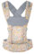 Beco Gemini Babytrage Neugeborene ab Geburt bis Kleinkind-4 Tragepositionen Baby Trage aus 100% Baumwolle-Babytrage ab Geburt, Ergonomischer Baby Carrier mit verstellbarem Sitz, 3-16 kg (Geo Floral)