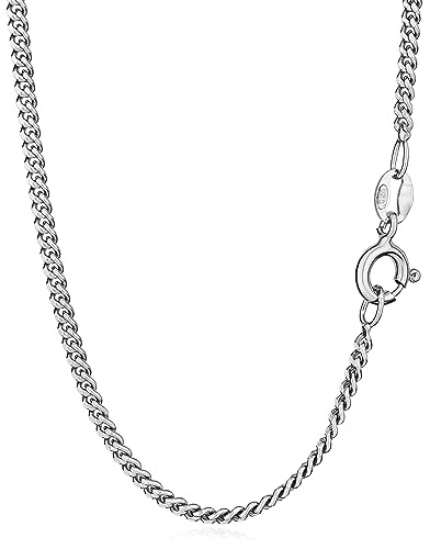 NKlaus Panzerkette aus 925 Silber, rhodiniert, 36cm, 2,0mm, 4,33g, 1 Stück