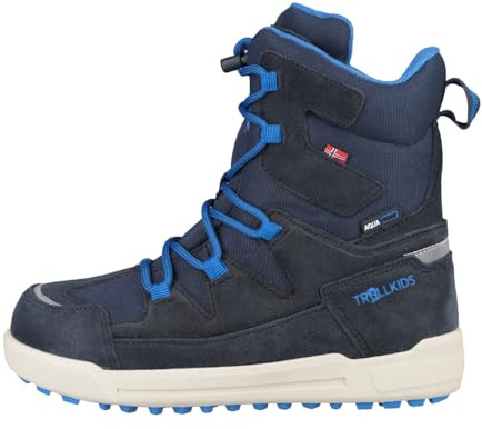 Trollkids Kids Finnmark Winter Boots | Wasserdicht, Klassische Schnürung mit „Speed Lock“, Griffige Laufsohle, Herausnehmbare Innensohle, Reflektierende Elemente