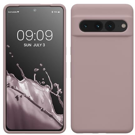 kwmobile Handyhülle für Google Pixel 7 Pro Hülle, für Pixel 7 Pro Case - Hülle Silikon - kabelloses Laden - Nude Lilac