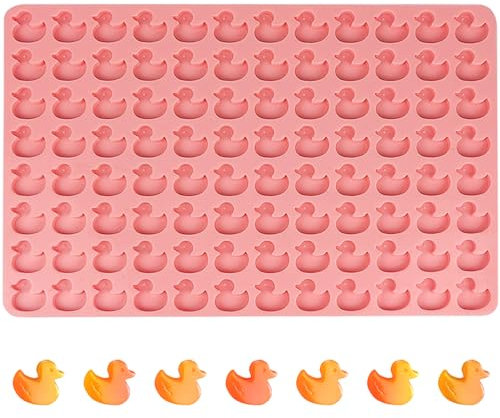 BFJ Mini Duck Candy Moulds Easter Silicone Moulds Pet Molds for Dog Treat 96 Cavity for Baking Biscuits, Cookie, Candy, Chocolate, Gummy, Cookie