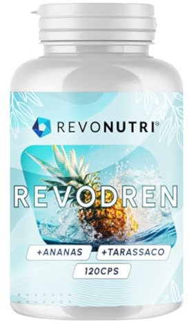 REVONUTRI Drenante Forte Dimagrante Anticellulite Diuretico 120 Capsule Vegetali – Detox per Ritenzione Idrica Gambe Pancia e Fianchi - Made in Italy