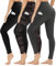 Gayhay 3er Pack Leggings Damen High Waist Sportleggings Blickdicht Sporthose für Sport Yoga Gym(Schwarz/Schwarzdruck/Heather Grey-T,L-XL)