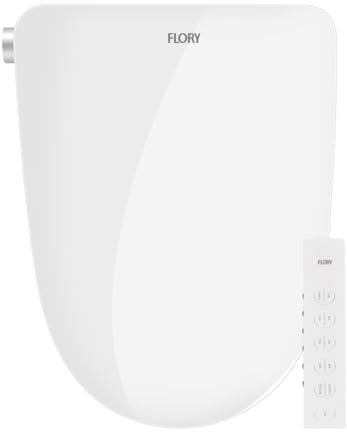 Bidet electrónico con mando remoto, 681XR, Versión definitiva, Calentamiento inmediato Bidet inteligente Sitio higiénico, Botón LED lateral, 4 modos de limpieza Bidet con luz nocturna (681)