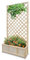 FRANKYSTAR Dorothy - Fioriera in legno di cedro impregnato con spalliera H180 cm - natural oak