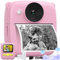 Appareil photo à impression instantanée pour enfants de 3 à 10 ans, jouet photo imprimé pour enfants avec carte SD de 32 Go, vidéo 1080p, photo 48 MP, 2 rouleaux de papier photo, cadeaux pour filles