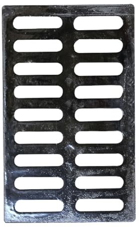 Regenrinne, robustes Abwassergitter, Kanalgitter für den Außenbereich, für Garage, Garten, Pool, Sportplätze, Bürgersteig, Gartenhaus, rechteckiges Abflussgitter, Siebe