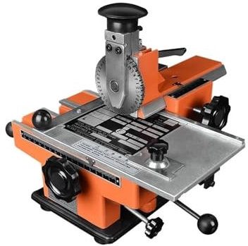 Halbautomatische Stahl-Prägemaschine, Metall-Aluminium-Legierung, Namensschild, Hundemarke, Ausweis, Stempel, Etikett, Gravur, Prägegerät, Markierungswerkzeug Weit verbreitet(6mm)