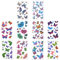 Ouligay 10 Stück Glitzer Schmetterling Tattoo Gesicht, Selbstklebende Schmetterling Gesichtstattoos, Glitter Butterfly Face Sticker Temporary Tattoo für Mädchen Frauen Festival Party
