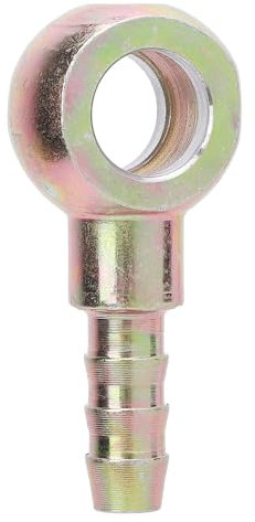 Banjo Fitting with 8mm Barb, 7/16in Stainless Steel Banjo Fitting for Pipeline Connections, Liquid Control and Conveying