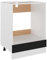 HETFTJN Barschrank Küchenunterschrank Küchenschränke Vorratsschrank - Herdumbauschrank Schwarz 60x46x81,5 cm Holzwerkstoff für Küche Esszimmer Wohnzimmer Badezimmer