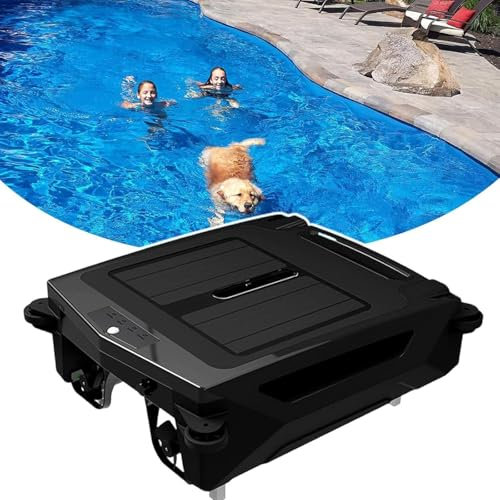 Robot Skimmer De Piscine avec Panneau Solaire, Conception Automatique, Skimmer De Piscine Robotisé, Skimmer Automatique à Deux Moteurs (Skimmer Avec Panneau Solaire),APP-Control
