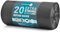 20 Extra Strong Black Bin Bags 90L Capacity 35 Microns Thick 100% Recycled LDPE, Leak & Tear Resistant Refuse Sacks, Flush Top bin bags, Ideal for Everyday Household & Commercial use