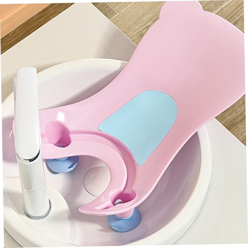 Baignoire pour bébé avec ventouse, évier portable pour bébé avec trou de suspension, support de fesses, outil lavage pour baignoire comptoir, usage quotidien, décoration
