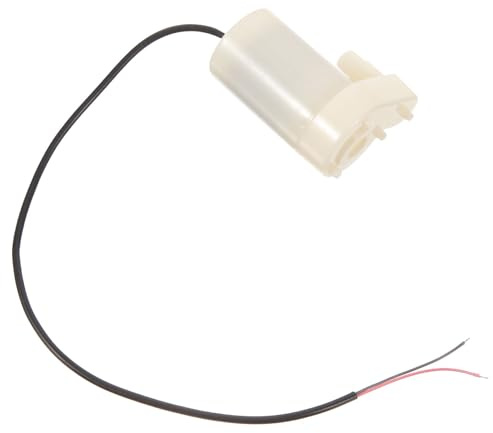 WRITWAA DC 3-5V Mini Submersible Water Pump Small Fountain Pump for Outdoor Pond and Aquarium 25CM White Wire for Fountain Circulation