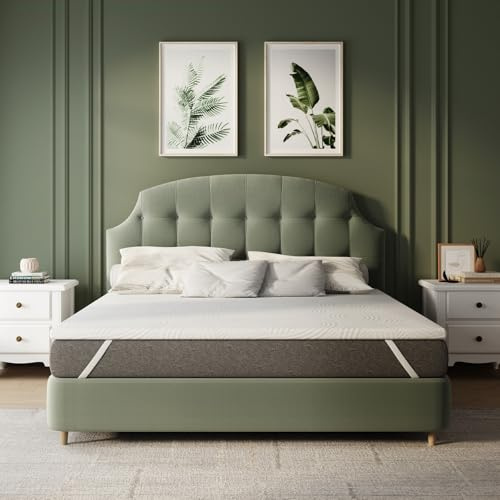 Novilla Matratzen Topper 140x200 H2/H3, 5 cm Höhe Kaltschaum, Oeko-TEx | Hochdichter Schaumstoff, atmungsaktiv, stützend, beidseitig bewohnbar, mit Befestigungsriemen, abnehmbar, maschinenwaschbar