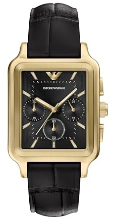 Emporio Armani Herren 38MM Goldfarbene Edelstahl Uhr, AR11753