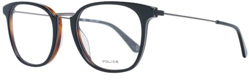 Police Men's VPL686510NK7 Sunglasses, Shiny Grey Top+Havana, 51/20/145
