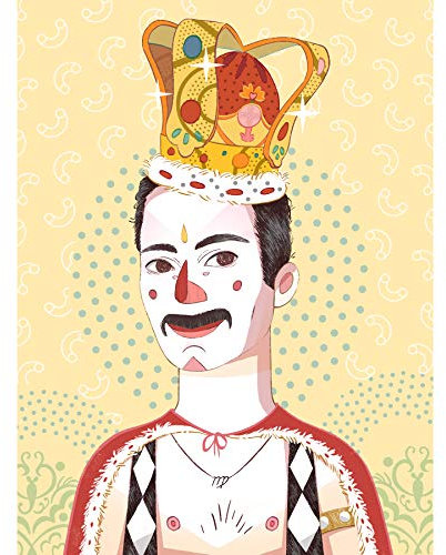 Wee Blue Coo LTD Musical Icon Freddie Queen Art Print Poster Wall Decor Königin Wand Deko