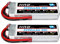 HRB 2PCS 11.1V 2200mAh 3S 30C Lipo Battery with Deans Plug for RC Car Boat Truck Heli Airplane Quadcopter Helicopter Multi-Motor Hobby DIY Parts