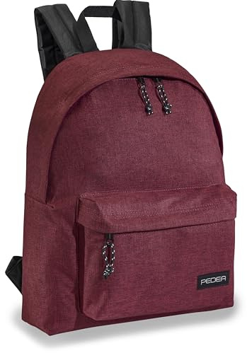 Pedea Freizeit Rucksack *Style* Unisex Business Schule Rucksack 24 L mit Notebookfach bis 13,3 Zoll (33,8cm), Rot