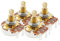 Musiclily Pro A500K Brass Shaft Metric Split Shaft Pots Audio Taper Potentiometers for Electric Guitar Bass (Set of 4)