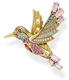 Thomas Sabo Anhänger Bunter Kolibri Vergoldet, Silber 925, 2,8cm