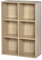 HOMCOM Bücherregal aus Holz, 3 Ebenen, mit 6 Aufbewahrungsfächern für Wohnzimmer, Schlafzimmer, Büro, 65,5 x 30 x 97,5 cm, Eiche