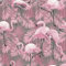 Exclusive Flamingo Wallpaper Birds Animals Feathers Tropical Pink Quirky Exotic Wallpaper (Pink AL1033)