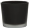 INNA-Glas Maxi Teelichtglas Alena Frost, schwarz matt, 9cm, Ø10cm - Kerzenglas
