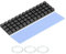 sourcing map Copper Heatsink Coated Graphene 70x20x4mm with Thermal Pad and Rubber Ring for M.2 SSD Computer, Laptop, PCB Cooler 1 Set