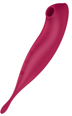Satisfyer Twirling Pro Connect App Druckwellen-Vibrator | Leise & Stark | Klitoris Auflege-Vibrator für Frauen | Bluetooth & Appsteuerung | Sexspielzeug | Erotik | Hautfreundliches Silikon