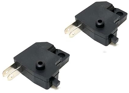 2x Bremslichtschalter links passend für Rex, Baotian, Benzhou, Jonway, Kymco, SYM – für Hinterradbremse – Schalter Bremshebelarmatur Roller 2-Takt/4-Takt