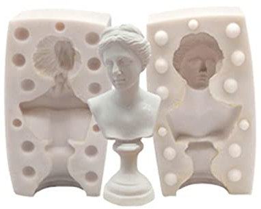 Abonda 3D-Venus-Göttin-Kerzenform - Venus Göttin Kerze Form Laokoon Büste Statue Form - Handgemachte DIY Seifenkerzenform Kerze Aroma Gipsherstellung Zubehör Home Crafts Dekoration