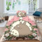 dsfen Bettwäsche Totoro 3D Bettbezug Set 2-teilig Animation Microfaser Bettwäschegarnitur Bettbezüge Mit Reißverschluss Und Kopfkissenbezüge,für Kinder Jugendliche Erwachsene Single（135x200cm）