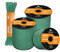 Abma Cord Paracord 550 4mm 15m 100% Nylon Rope Type III 7 Strands Parachute Cord for DIY, Camping, Survival, Outdoor - Max. 250kg - Kelly Green
